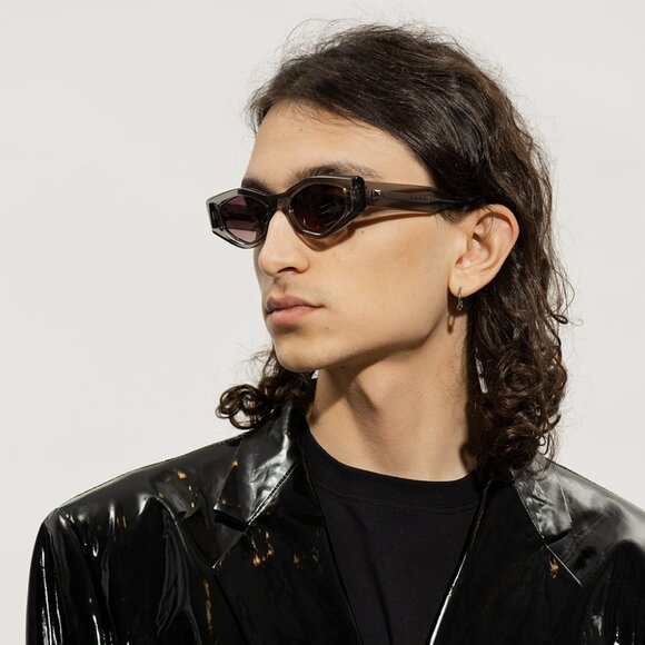 Valentino Women Sunglasses Translucent Grey Rose Irregular V - TRE VLS-101C-51 - Picture 13 of 14